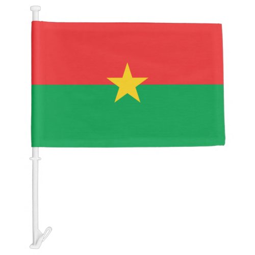 Patriotic Burkina Faso Car Flag
