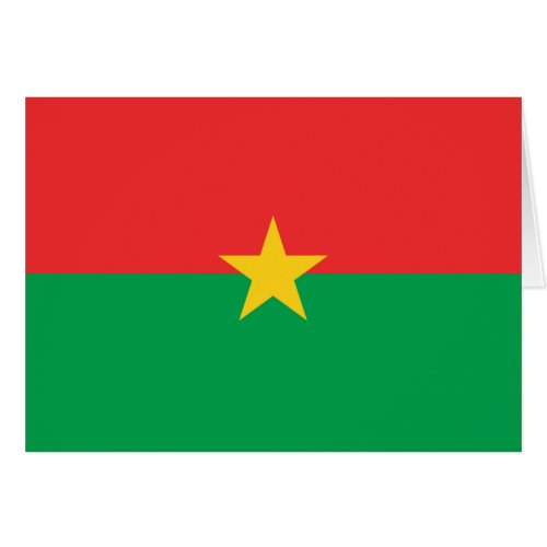 Patriotic Burkina Faso Flag