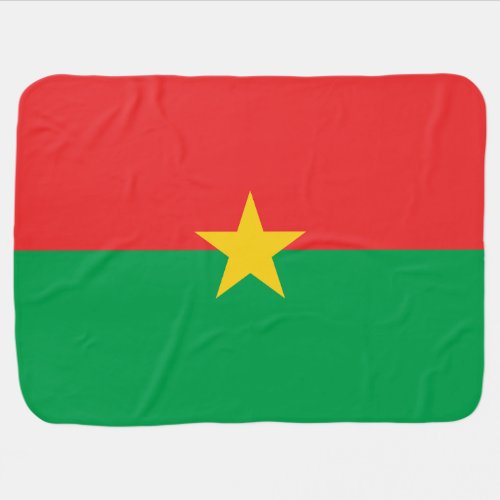 Patriotic Burkina Faso Flag Baby Blanket