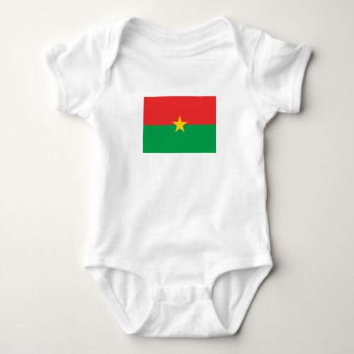 Patriotic Burkina Faso Flag Baby Bodysuit