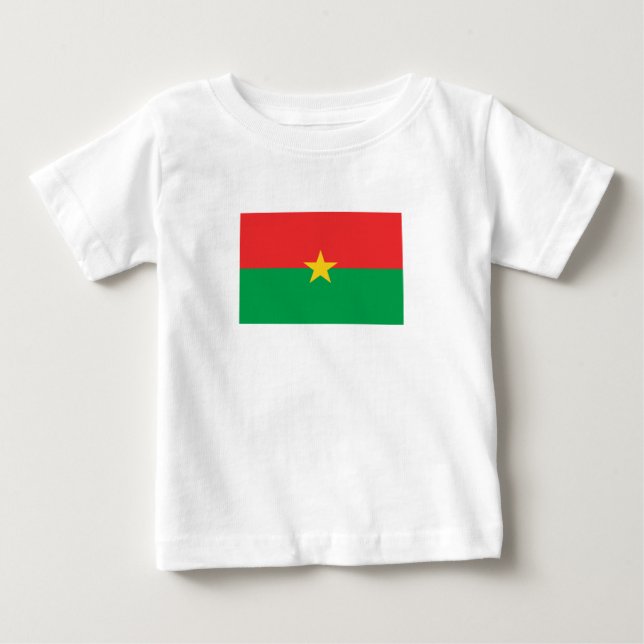 Patriotic Burkina Faso Flag Baby T-Shirt (Front)