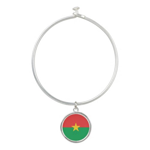 Patriotic Burkina Faso Flag Bangle Bracelet