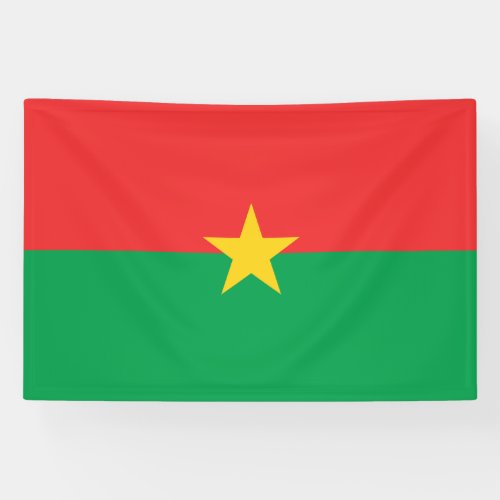 Patriotic Burkina Faso Flag Banner