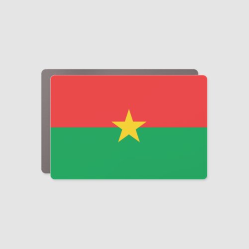 Patriotic Burkina Faso Flag Car Magnet