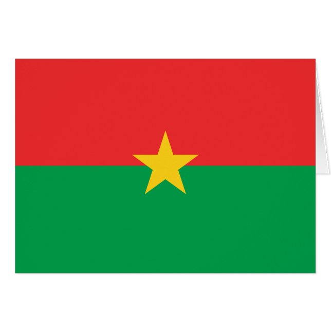 Patriotic Burkina Faso Flag Cards (Front Horizontal)