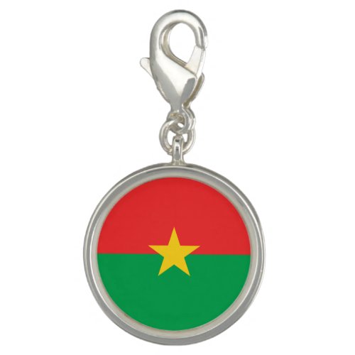 Patriotic Burkina Faso Flag Charm