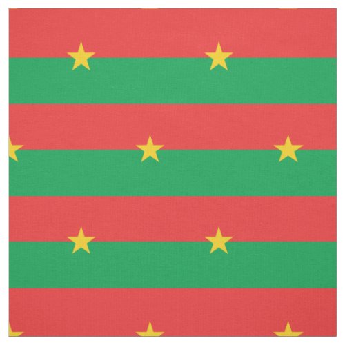 Patriotic Burkina Faso Flag Fabric