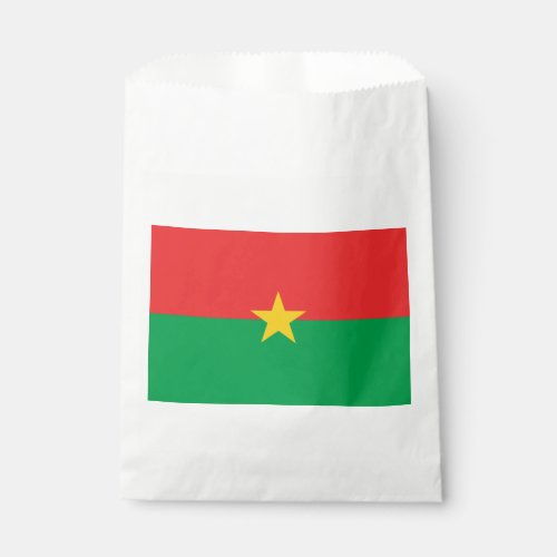Patriotic Burkina Faso Flag Favor Bag