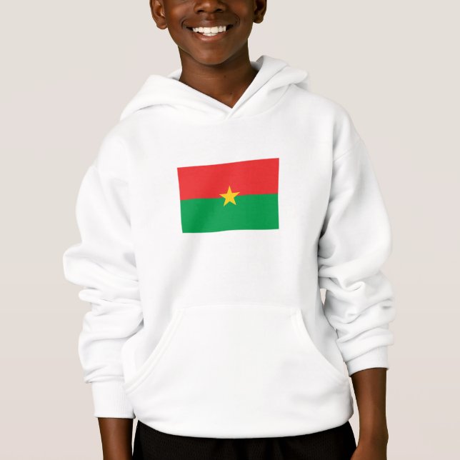 Patriotic Burkina Faso Flag Hoodie (Front)