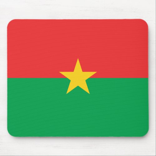 Patriotic Burkina Faso Flag Mouse Pad