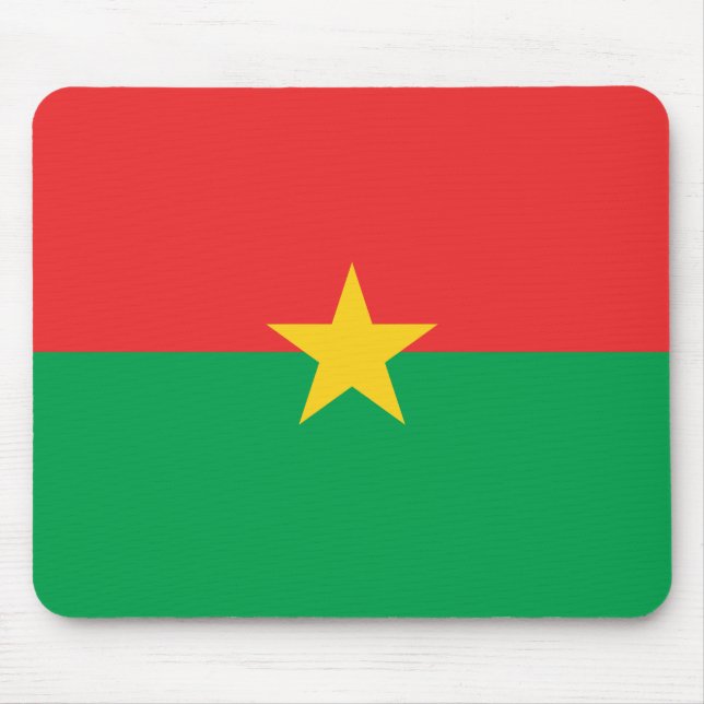 Patriotic Burkina Faso Flag Mouse Pad (Front)