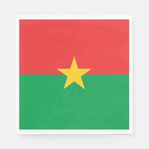 Patriotic Burkina Faso Flag Napkins