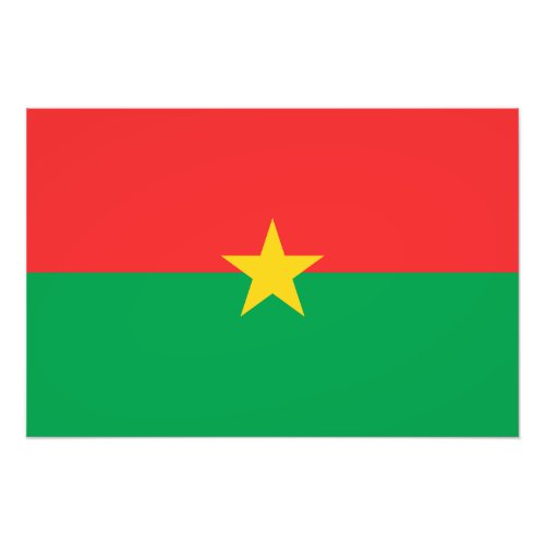 Patriotic Burkina Faso Flag Photo Print