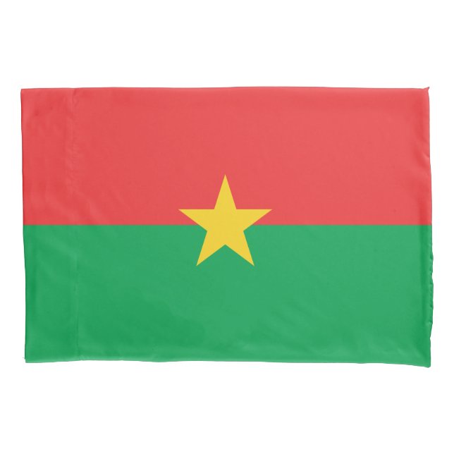 Patriotic Burkina Faso Flag Pillow Case (Front)