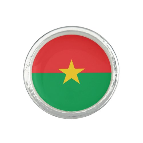 Patriotic Burkina Faso Flag Ring