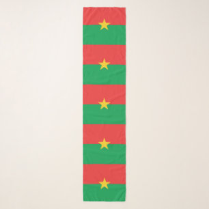 Patriotic Burkina Faso Flag Scarf