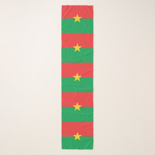Patriotic Burkina Faso Flag Scarf