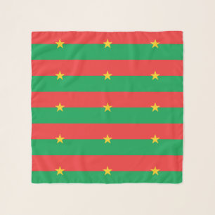 Patriotic Burkina Faso Flag Scarf