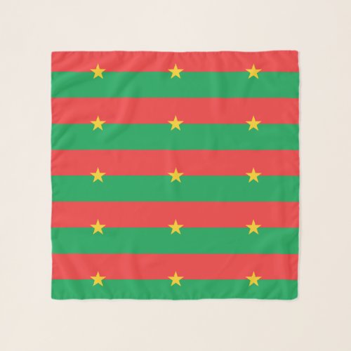 Patriotic Burkina Faso Flag Scarf