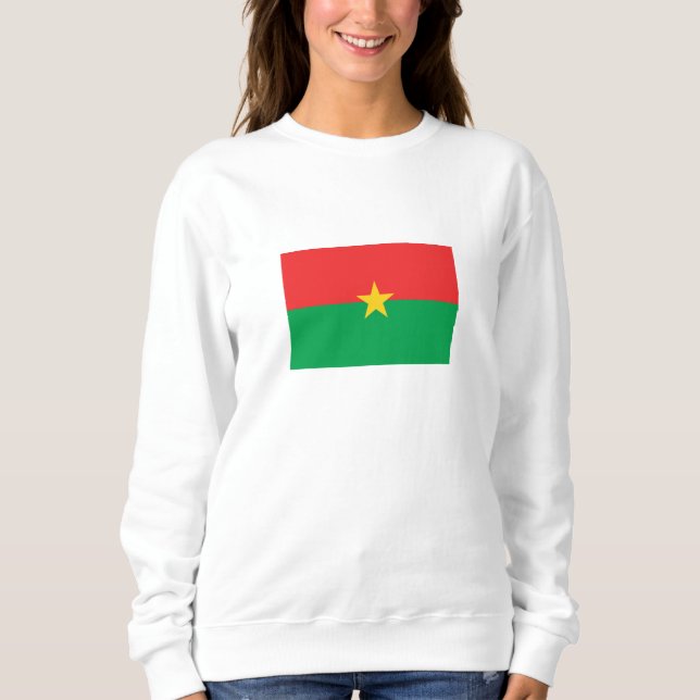 Patriotic Burkina Faso Flag Sweatshirt (Front)