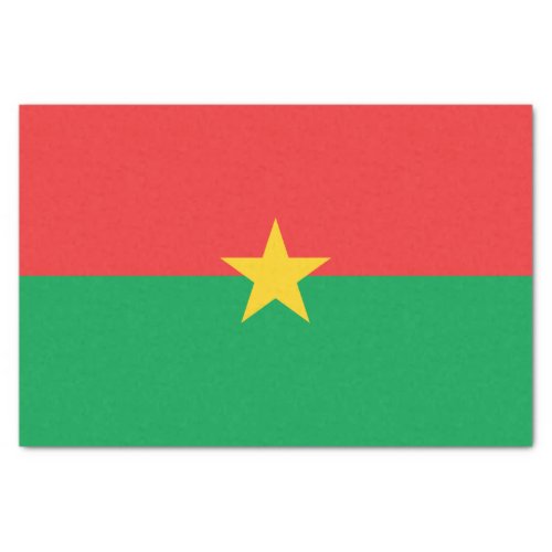 Patriotic Burkina Faso Flag Tissue Paper