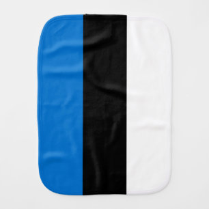 Patriotic burp cloth with Flag of Estonia