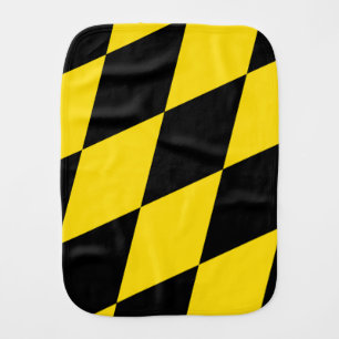 Patriotic burp cloth with Flag of Munich