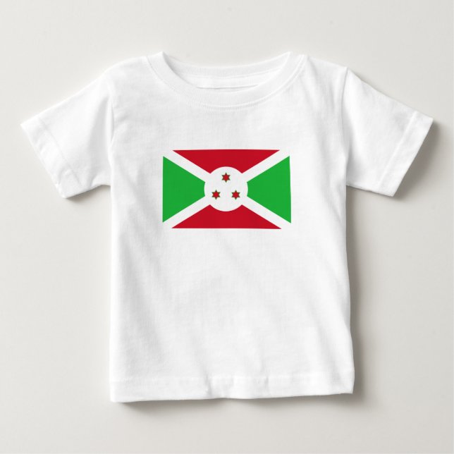 Patriotic Burundi Flag Baby T-Shirt (Front)