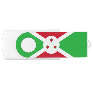 Patriotic Burundi Flag Flash Drive