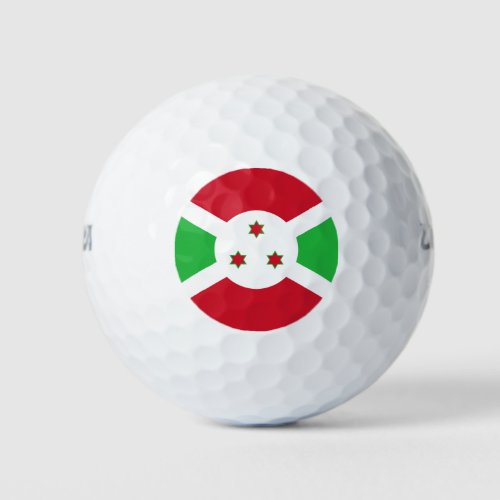 Patriotic Burundi Flag Golf Balls