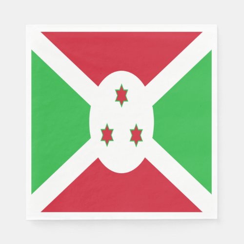 Patriotic Burundi Flag Napkins