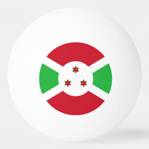 Patriotic Burundi Flag Ping Pong Ball