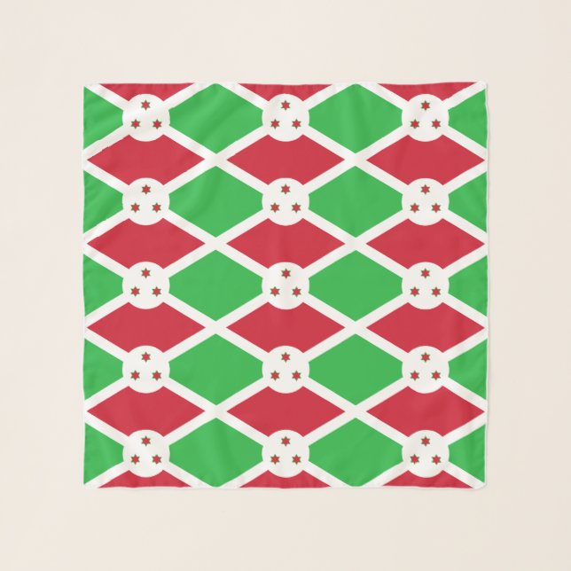 Patriotic Burundi Flag Scarf (Front)