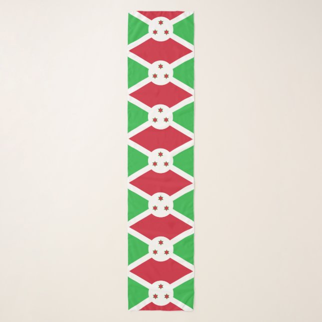 Patriotic Burundi Flag Scarf (Front)