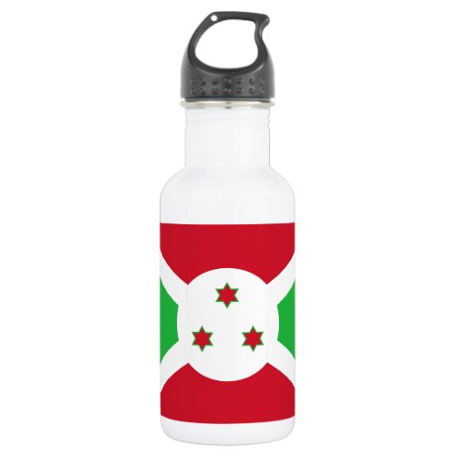 Patriotic Burundi Flag Stainless Steel Water Bottle