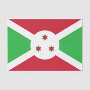 Patriotic Burundi Flag Tissue Paper