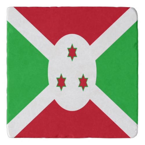 Patriotic Burundi Flag Trivet