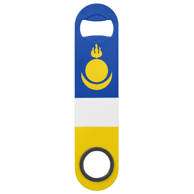 Patriotic Buryatia Flag Bar Key (Back)