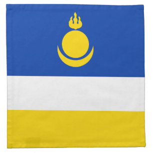 Patriotic Buryatia Flag Cloth Napkin