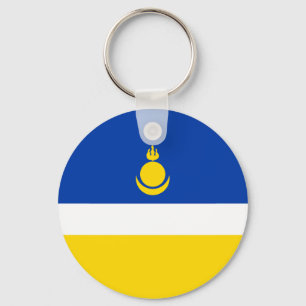 Patriotic Buryatia Flag Keychain