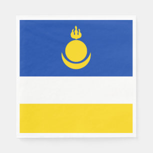 Patriotic Buryatia Flag Napkins