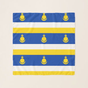 Patriotic Buryatia Flag Scarf