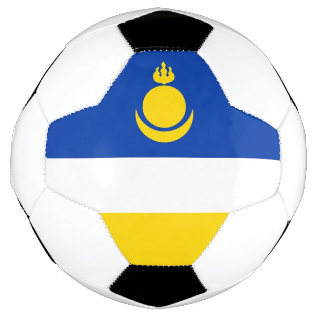 Patriotic Buryatia Flag Soccer Ball (Front)
