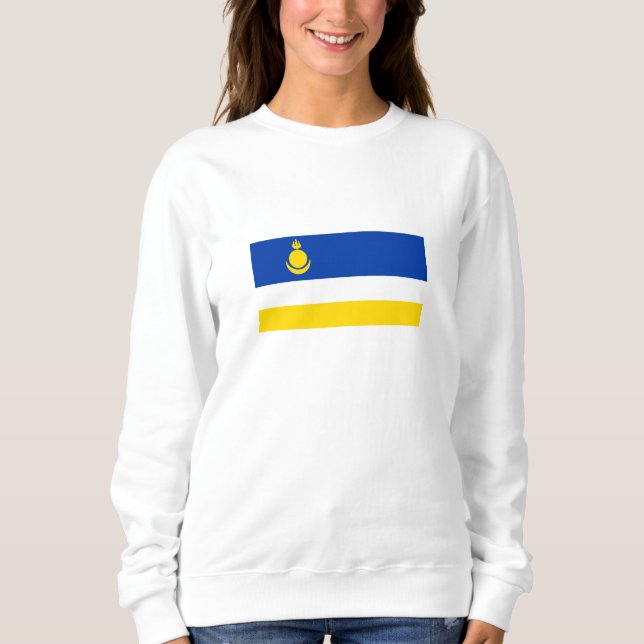 Patriotic Buryatia Flag Sweatshirt (Front)