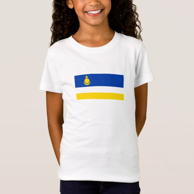 Patriotic Buryatia Flag T-Shirt (Front)