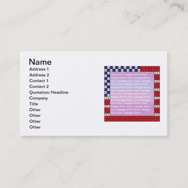 Patriotic Business Card (Front)