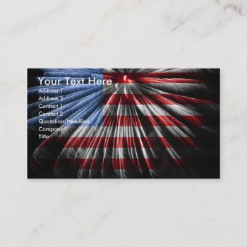 Patriotic Business Card by cshphotos at Zazzle