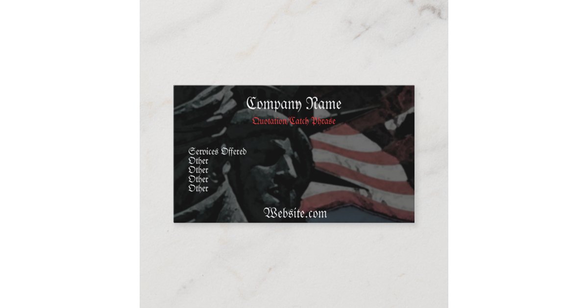Patriotic Business card