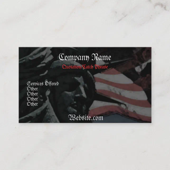 Patriotic Business card | Zazzle