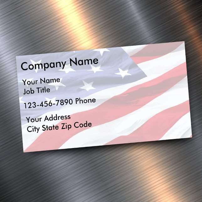Patriotic Business Card Magnets (Creator Uploaded)